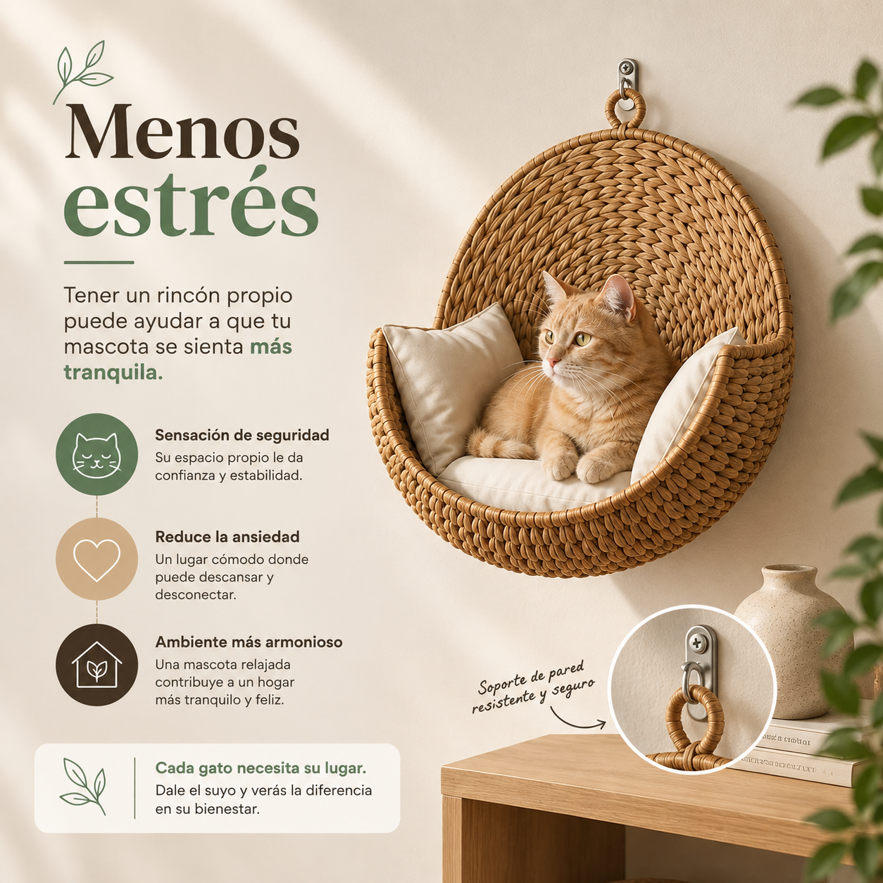 Mewari™ - Cama Flotante de Pared